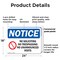 Signmission No Soliciting No Trespassing OSHA Notice Sign, Plastic, 24in W x 18in L, 2PK OS-2PACK-NS-P-1824-L-14831 - alternate 5